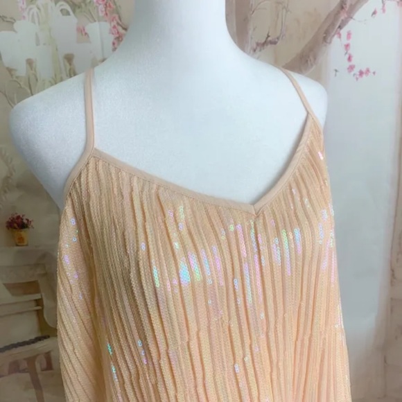NEW Anthropologie Beaded Sequin Cami Blouse Top Size 8 - Picture 3 of 12